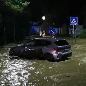 Hochwasser in Ebersbach an der Fils