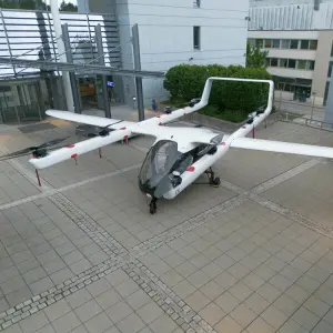 Prototyp Fluggerät für Patiententransport