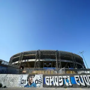 Außenansicht des Diego Maradona Stadions