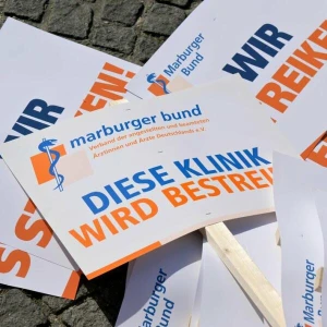 Krankenhaus-Ärzte im Warnstreik