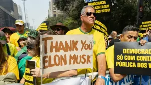 Demonstration in Brasilien