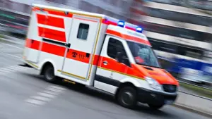 Rettungswagen im Einsatz