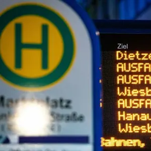 Streik der privaten Busfahrer in Hessen