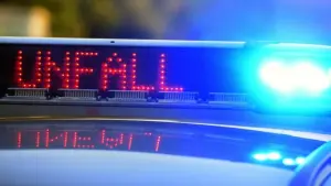 Polizeieinsatz bei Unfall