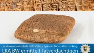 Gestohlene Keilschrift aus Syrien in Baden-Württemberg entdeckt