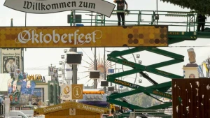 Aufbau Oktoberfest