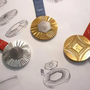 Medaillen der Spiele in Paris 2024