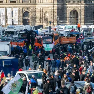 Bauernproteste: Dresden