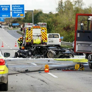 Unfall auf Autobahn A 66