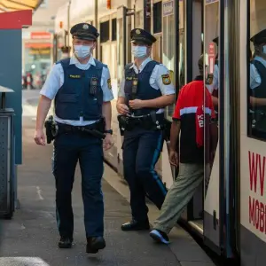 Maskenkontrollen der Würzburger Polizei