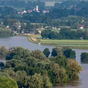 Hochwasser in Bayern - Reibersdorf