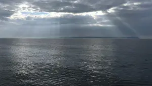 Dunkle Wolken an der Ostsee