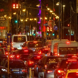 Rush Hour in Frankfurts Innenstadt