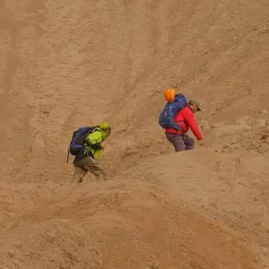 Rettungskräfte auf dem Cerro de las Tres Marías