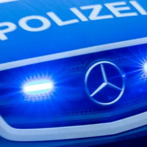 Polizeieinsatz mit Blaulicht