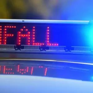 Polizei sichert Unfallstelle