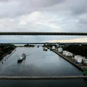 Der Nord-Ostsee-Kanal in Kiel