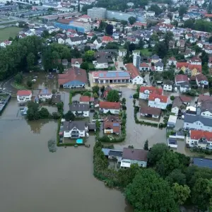 Hochwasser in Schrobenhausen
