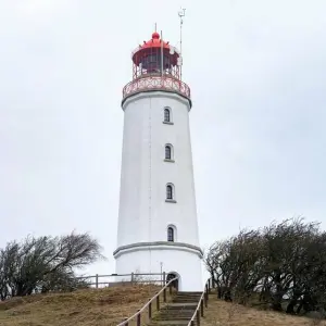 Frisch sanierter Leuchtturm auf Hiddensee