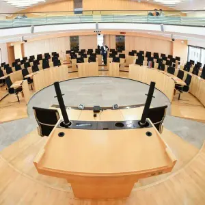 Plenarsaal im hessischen Landtag