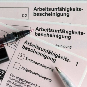 Krankenschein für Arbeitnehmer