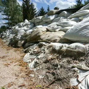 Teure Überreste nach dem Hochwasser