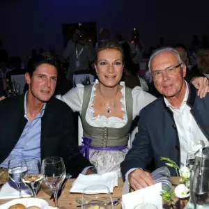 Marcus Höfl und Franz Beckenbauer