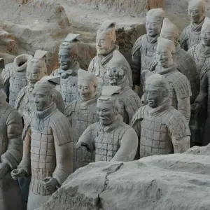 Mausoleum Qin Shihuangdis in China