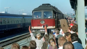 Ankunft von Botschaftsflüchtlingen in Hof