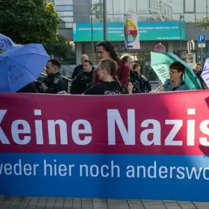 Landesparteitag AfD Hessen - Protest