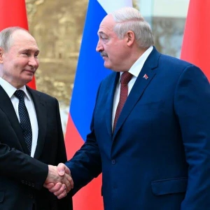 Russlands Präsident Putin trifft Belarus' Präsident Lukaschenko