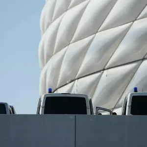 Polizei an der Allianz Arena
