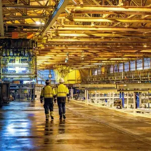 Arbeiter in der Metallindustrie