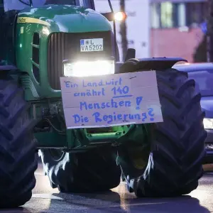Protest der Landwirte - Leipzig