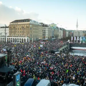 Demonstrationen gegen Rechtsextremismus - Hamburg