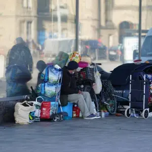 Obdachlose in Hamburg