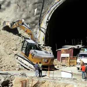 Tunneleinsturz in Indien