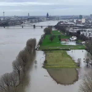 Hochwasser in Nordrhein-Westfalen - Köln