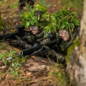 Reservisten der Bundeswehr bei einer Übung