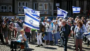 Kundgebung zum Unabhängigkeitstag Israels in Bremen