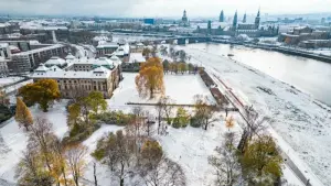 Schnee in Dresden