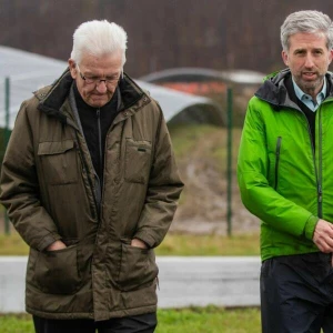 Kretschmann (links) mit Palmer in Tübingen