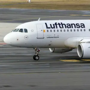 Lufthansa-Maschine vor dem bundesweiten Warnstreik