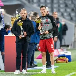 Hansi Flick und Robert Lewandowski