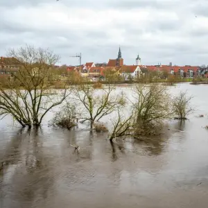 Hochwasser in Niedersachsen - Verden