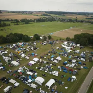 Aufbau und erster Campingtag Festival Nature One