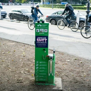 Fahrrad-Reparaturstation in Berlin