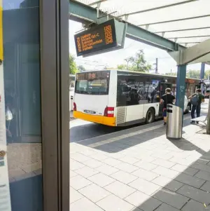 Linienbus in Mainz.