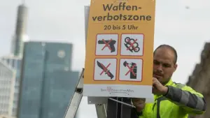 Waffenverbotszone in Frankfurt eingerichtet