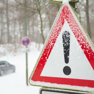 Heftiger Schneefall in NRW